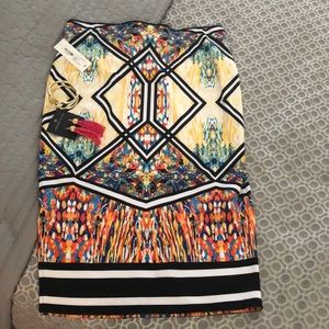 Bisou Bisou multi-colored pencil skirt